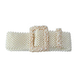 Elegant Wide pearl belt