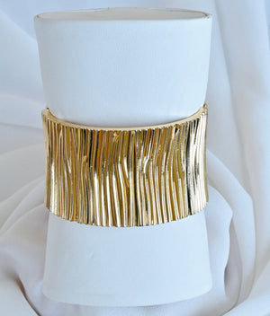 Gold StainlessCharm Plated Cuff