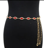 Rhinestones Decorated Chain Belts for Women