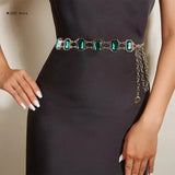 Gemstones bellychain belt