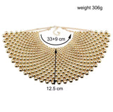 Handmade Beaded Statement Necklaces For Women Collar Beads Choker Maxi Necklace