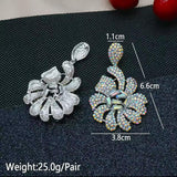 Crystal stone earrings