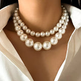 Double layer Pearl Neck Chokar