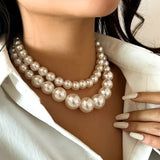 Double layer Pearl Neck Chokar